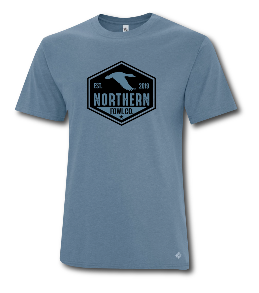 Hex Black on Denim Northern Fowl Co Tee