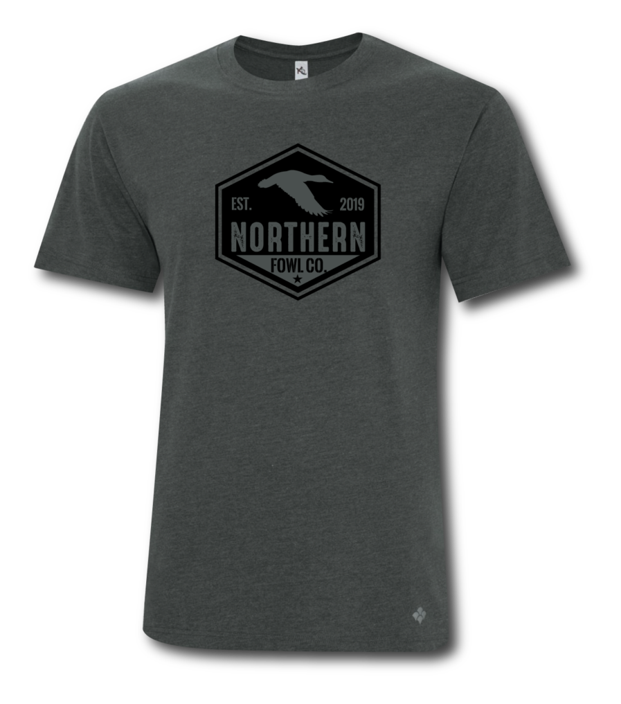 Hex Black on Charcoal Northern Fowl Co Tee