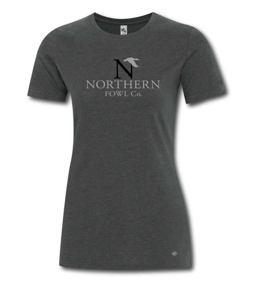 Northern Fowl Ladies Koi Tee charcoal