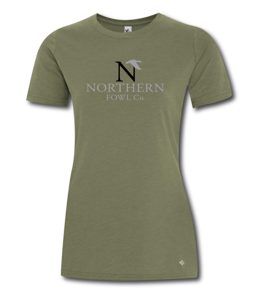 Northern Fowl Ladies Koi Tee Olive